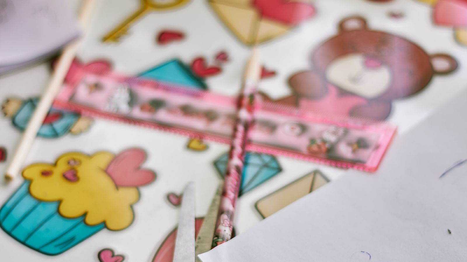Colourful craft supplies and art materials laid out — birthday gifts for 7 year olds UK
