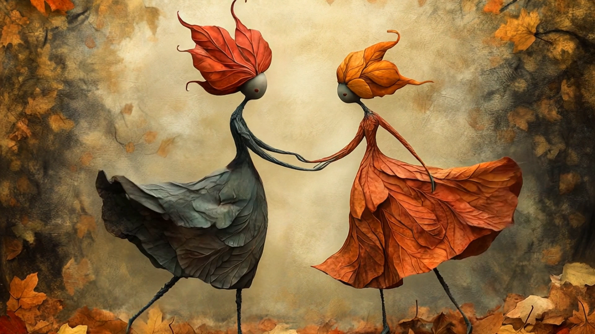 Warm painterly illustration in soft golden storybook tones