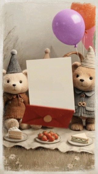 A child's name woven into a magical birthday storybook animation